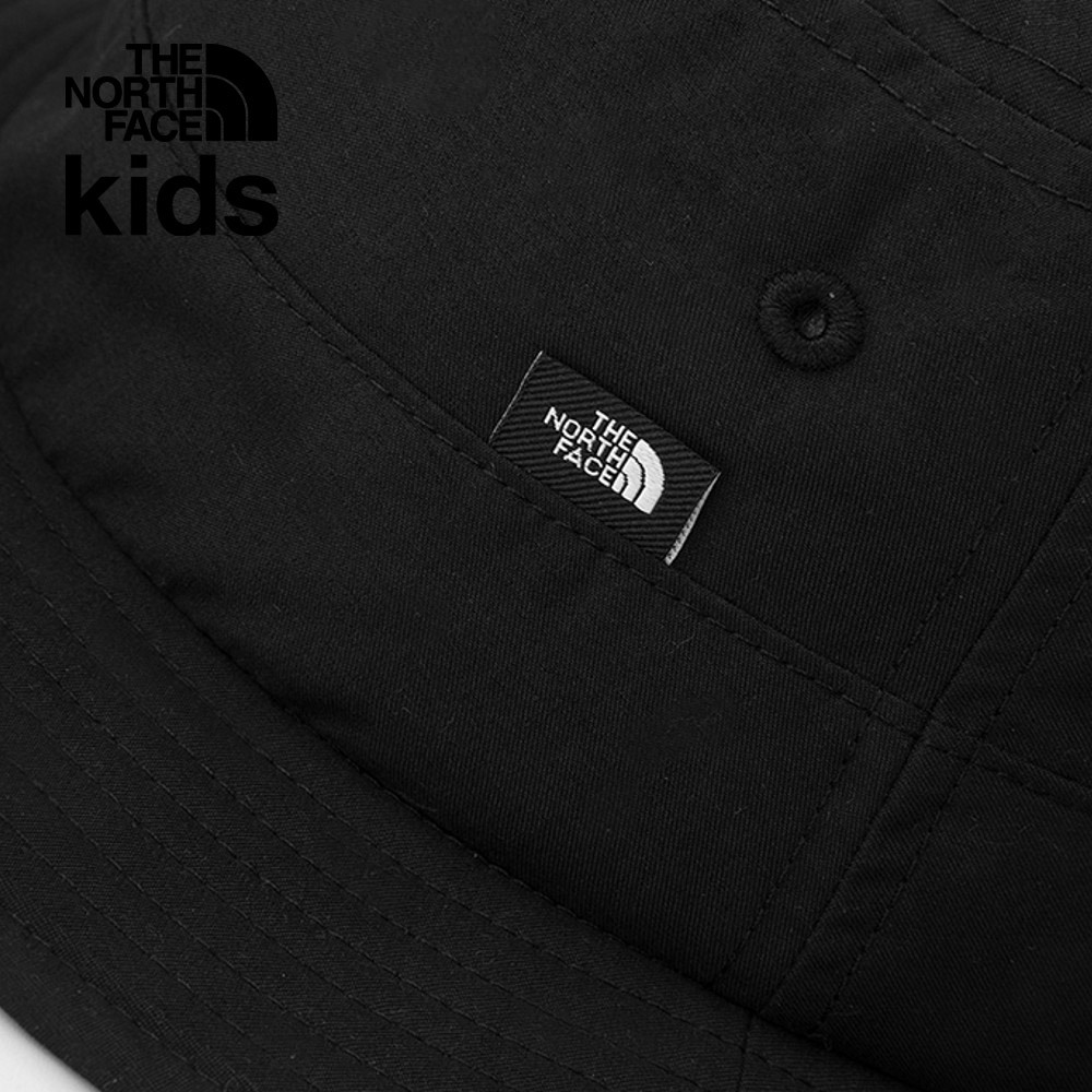 【10/26 12點限時搶購】The North Face北面兒童UPF黑色防曬透氣休閒漁夫帽｜7WHMSIY