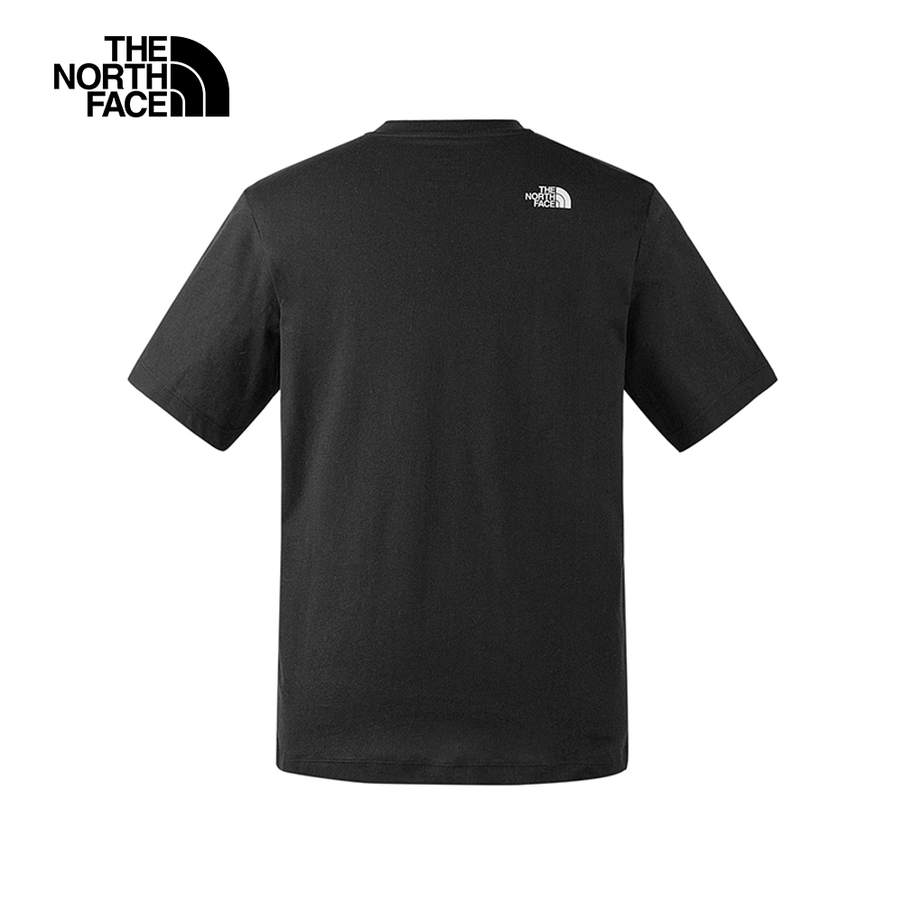 The North Face北面男款黑色吸濕排汗透氣休閒短袖T恤｜89QVJK3