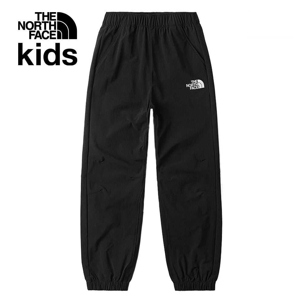 The North Face北面兒童UPF黑色吸濕排汗涼感防曬縮口褲｜87Z3JK3