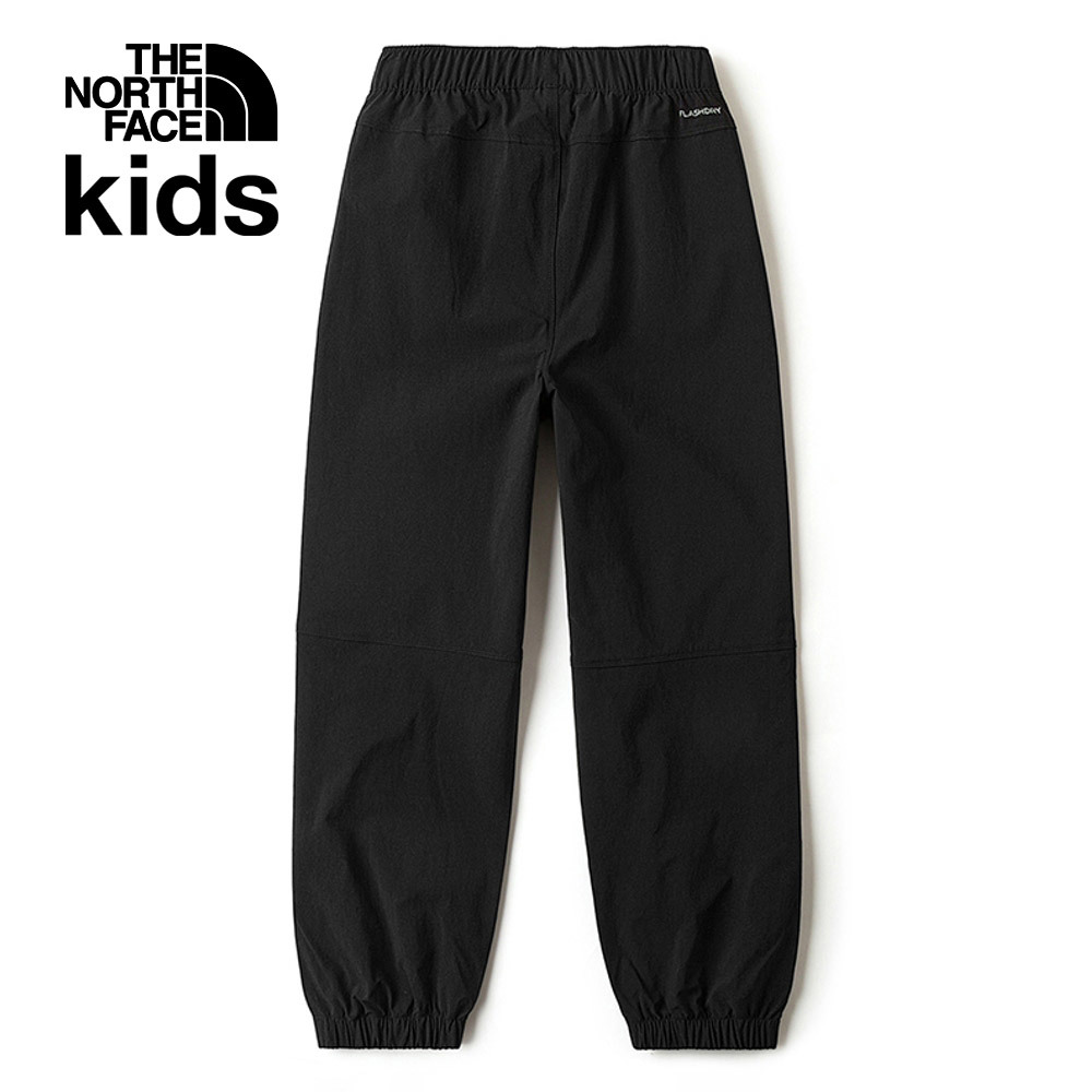 The North Face北面兒童UPF黑色吸濕排汗涼感防曬縮口褲｜87Z3JK3