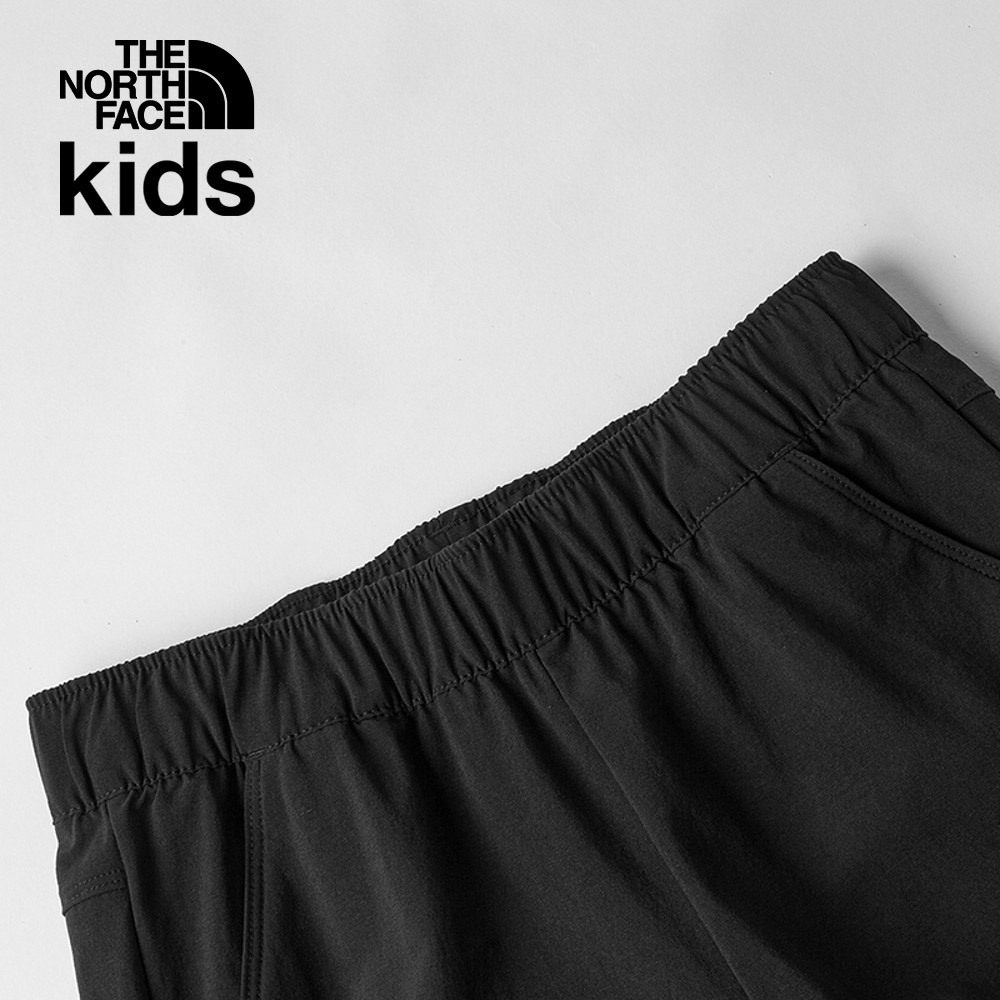 The North Face北面兒童UPF黑色吸濕排汗涼感防曬縮口褲｜87Z3JK3