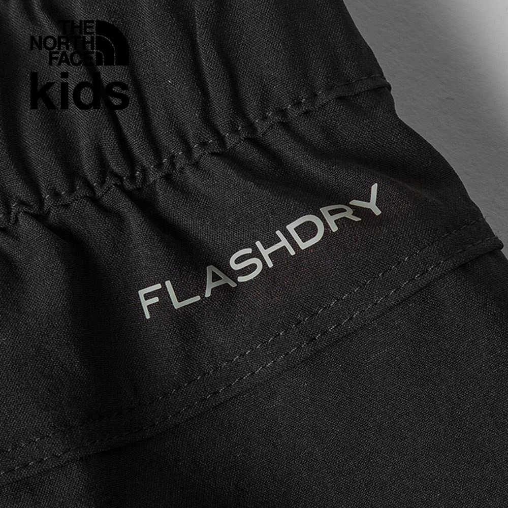 The North Face北面兒童UPF黑色吸濕排汗涼感防曬縮口褲｜87Z3JK3