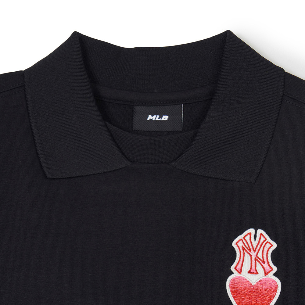 MLB KIDS 大學T 童裝 Heart系列 紐約洋基隊 (7AMTH0141-50BKS)