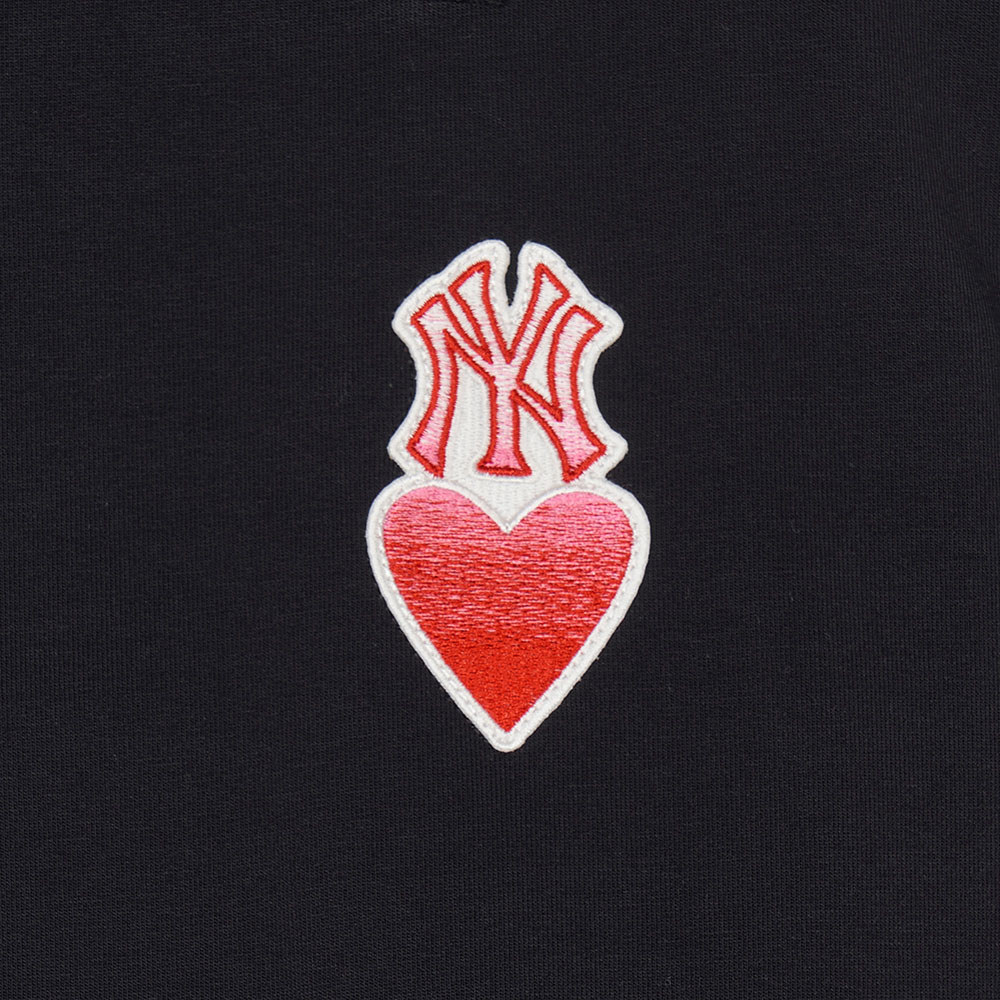 MLB KIDS 大學T 童裝 Heart系列 紐約洋基隊 (7AMTH0141-50BKS)