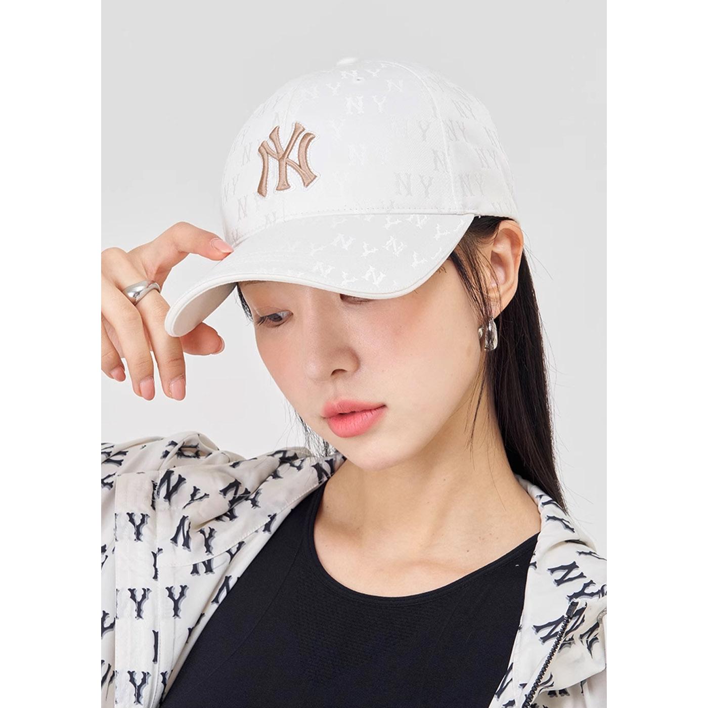 MLB 可調式硬頂棒球帽 Monogram系列 紐約洋基隊 (3ACPM014N-50CRS)