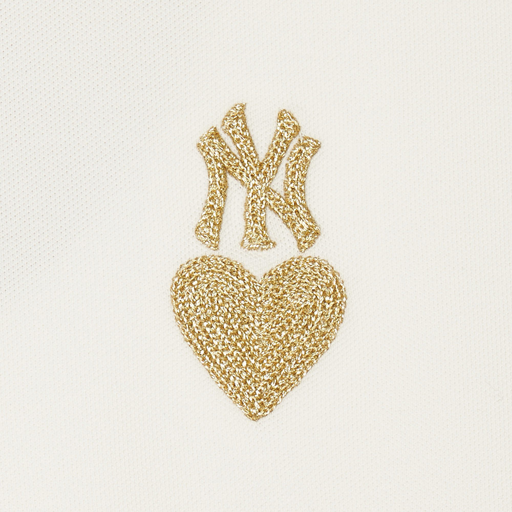 MLB 連身裙 洋裝 長版上衣 Heart系列 紐約洋基隊 (3FOPH0143-50CRS)