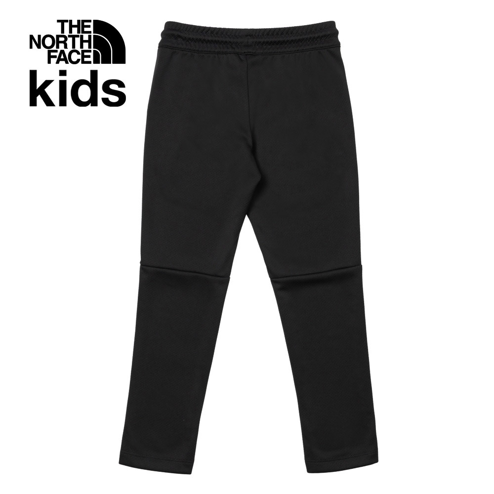 The North Face北面兒童黑色可調節褲腰運動休閒縮口褲｜86U0JK3