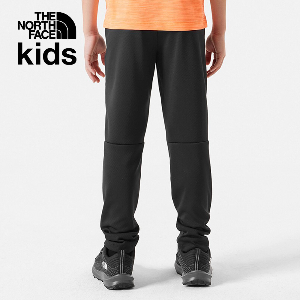 The North Face北面兒童黑色可調節褲腰運動休閒縮口褲｜86U0JK3