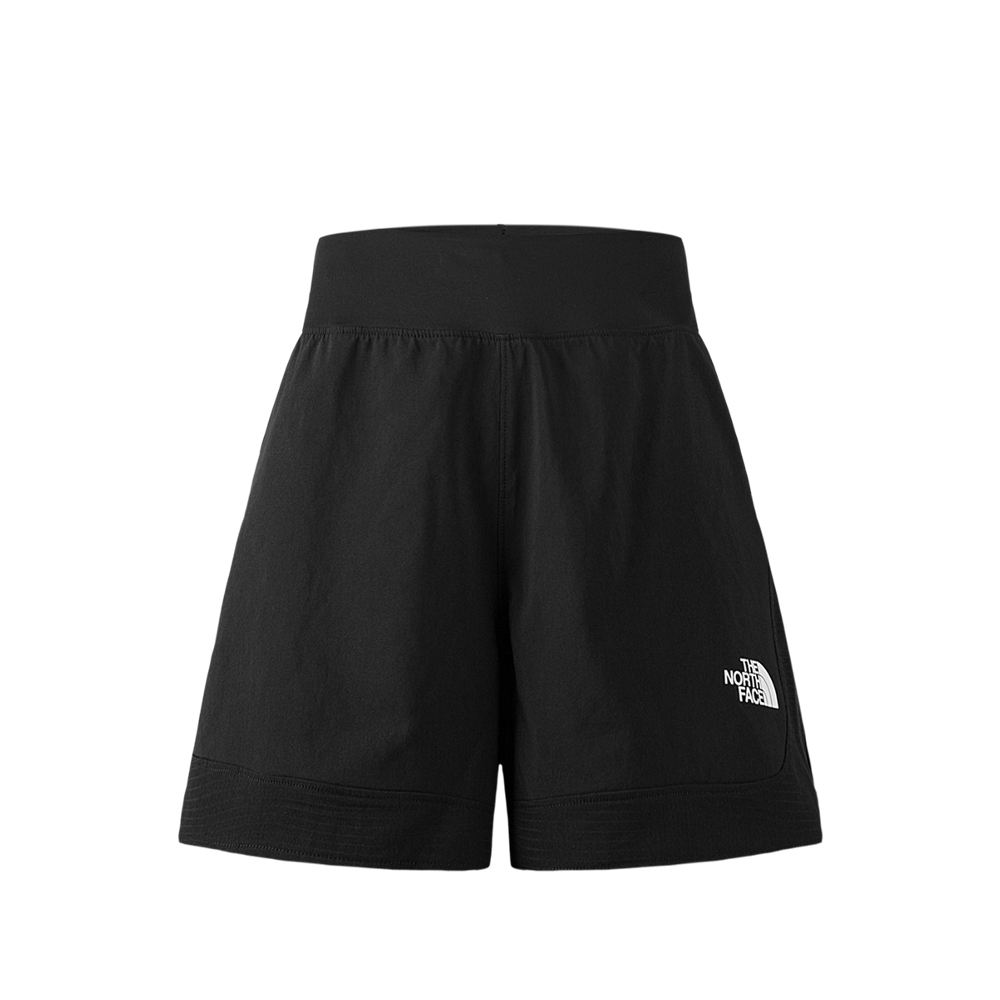 【10/26 00點限時搶購】The North Face北面女款黑色防潑水舒適彈力褲腰休閒短褲｜83TXJK3