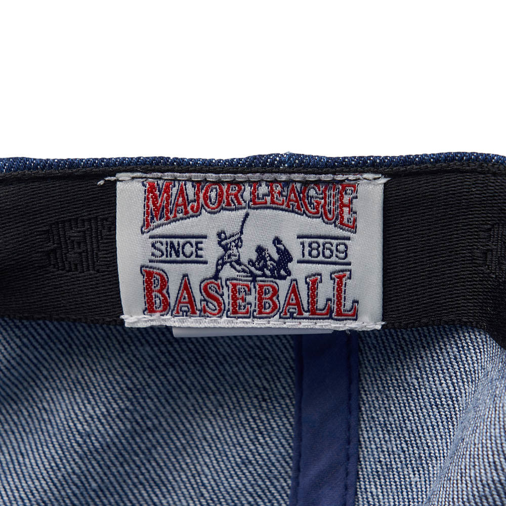 MLB  牛仔丹寧可調式軟頂棒球帽 Heart系列 紐約洋基隊 (3ACPH024N-50INS)