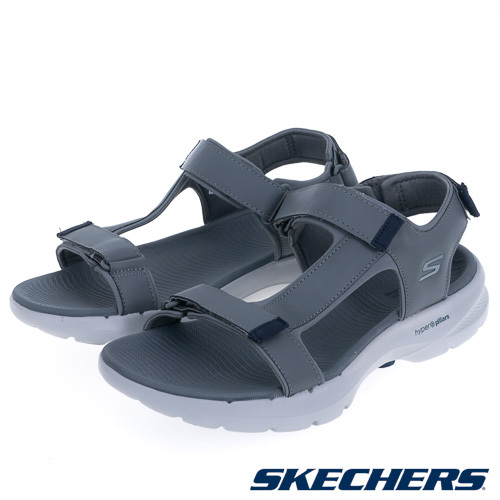 SKECHERS 男健走系列涼拖鞋 GO WALK 6 SANDAL (229126GYNV)