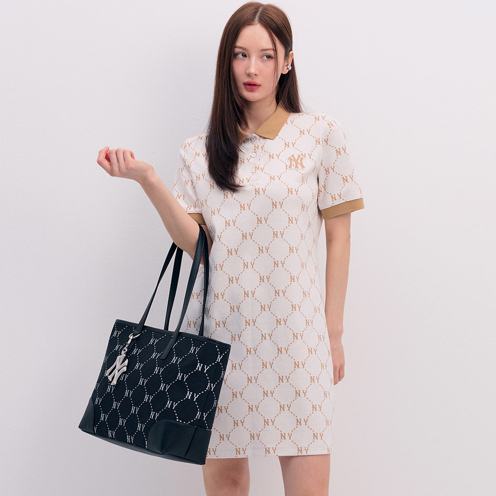 MLB 托特包 Monogram系列 紐約洋基隊 (3AORL014N-50BKS)