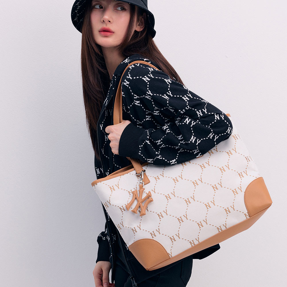 MLB 托特包 Monogram系列 紐約洋基隊 (3AORL014N-50CRS)