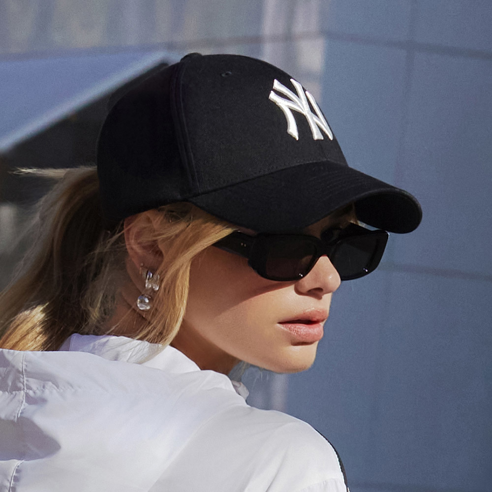 MLB 可調式硬頂棒球帽 紐約洋基隊 (3ACP0802N-50BKS)