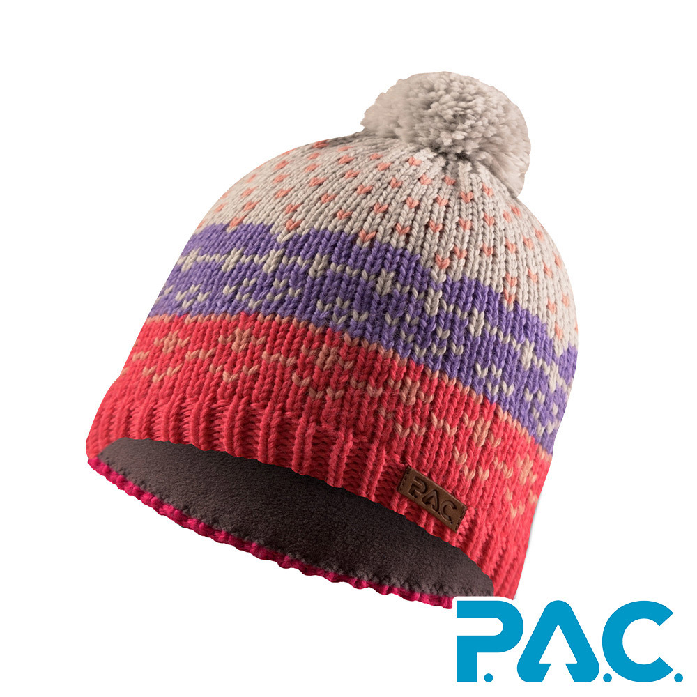 【PAC 德國】Lidda羊毛fleece帽(PAC20201006莓紅/紫/透氣/抗臭/針織帽)