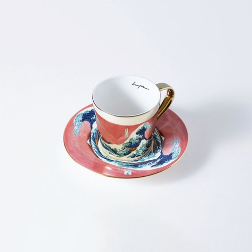 【韓國 Luycho】鏡面倒影動物圖案咖啡杯 (神奈川沖浪裏 (致敬))-廠商直送