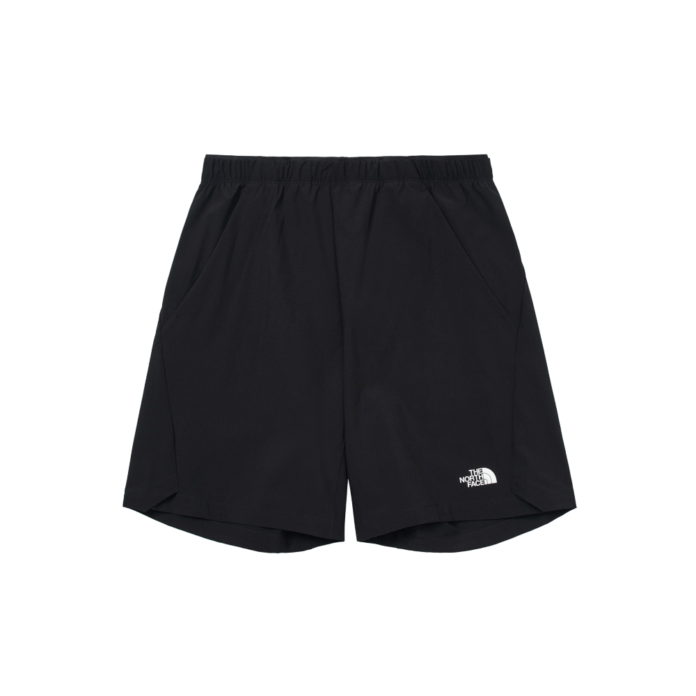 The North Face北面男款黑色防潑水可調節褲腰休閒短褲｜87W5JK3