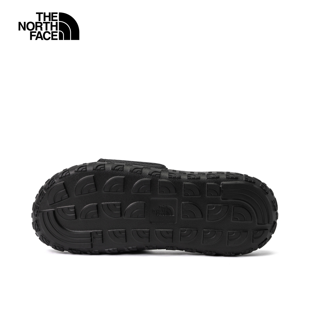The North Face北面女款黑色品牌LOGO輕便拖鞋｜8A99KX7