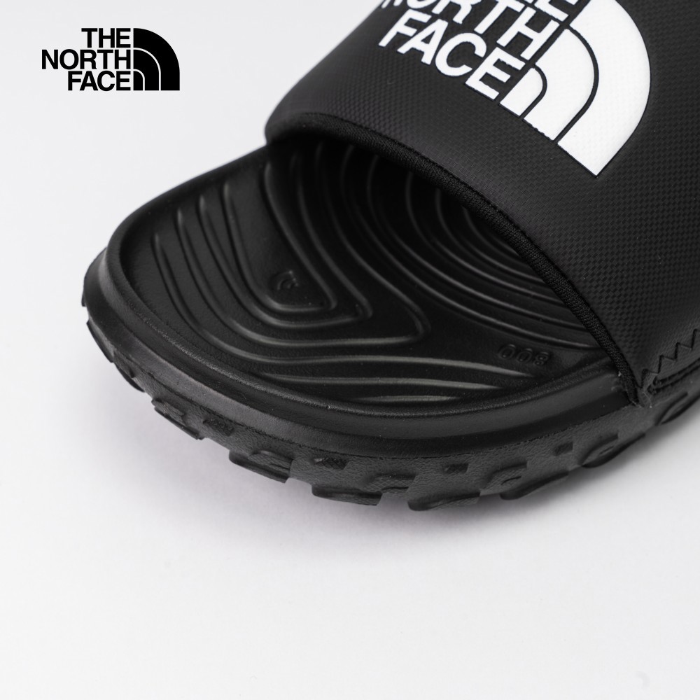 The North Face北面女款黑色品牌LOGO輕便拖鞋｜8A99KX7