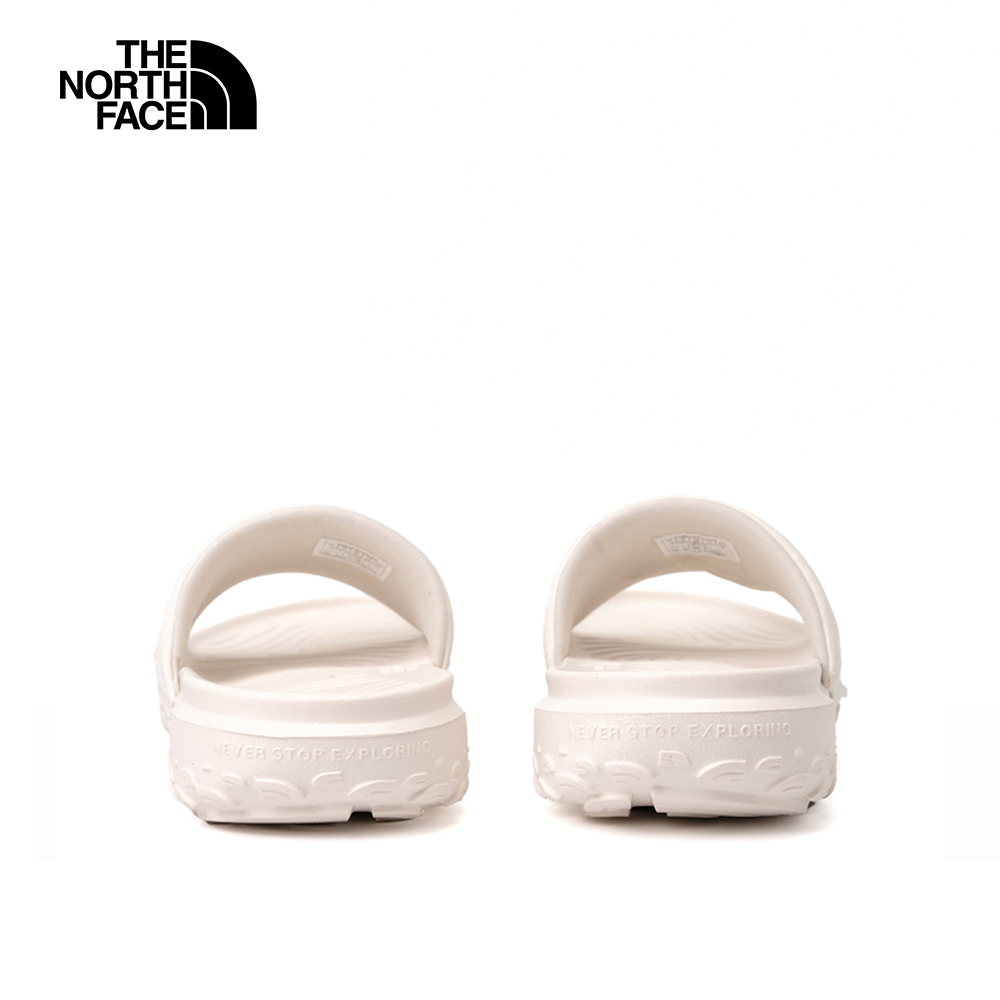 【10/25 00點週末限定】The North Face北面女款米白色品牌LOGO輕便拖鞋｜8A99WID
