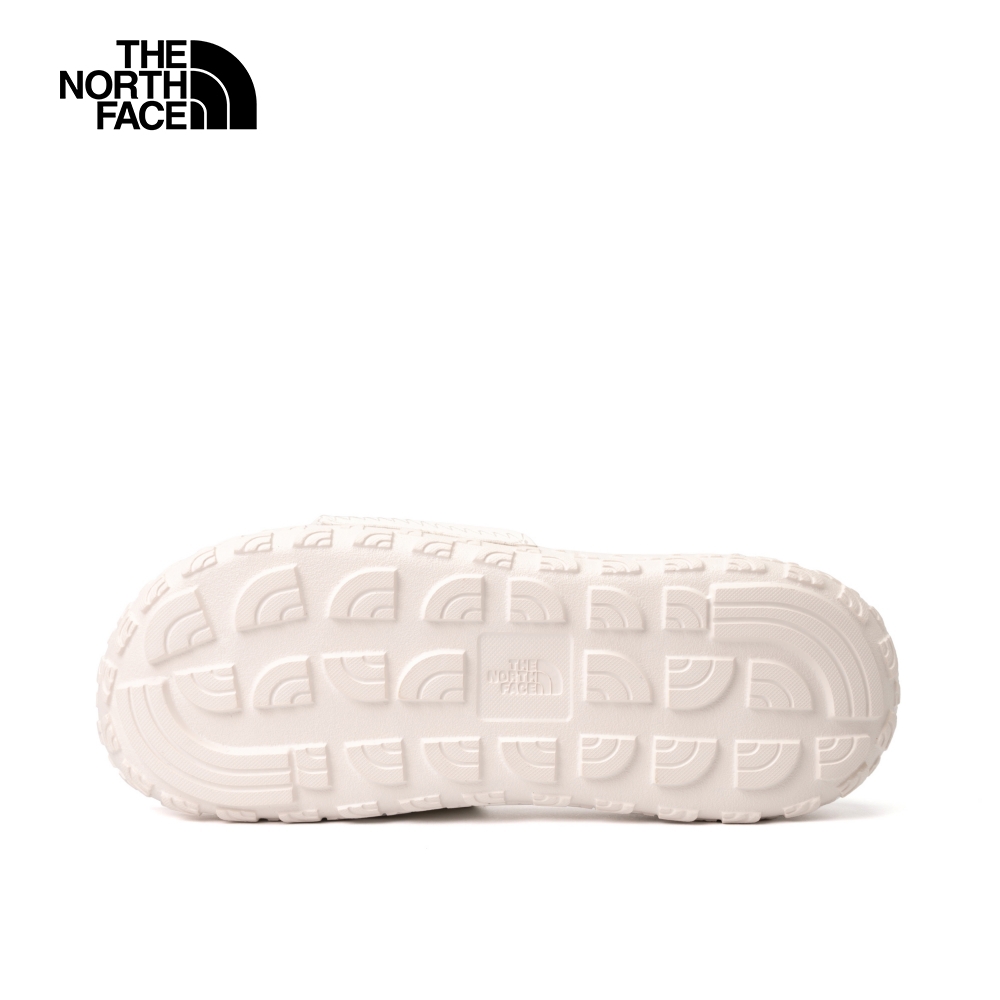 【10/25 00點週末限定】The North Face北面女款米白色品牌LOGO輕便拖鞋｜8A99WID