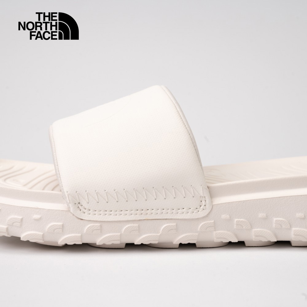 【10/25 00點週末限定】The North Face北面女款米白色品牌LOGO輕便拖鞋｜8A99WID