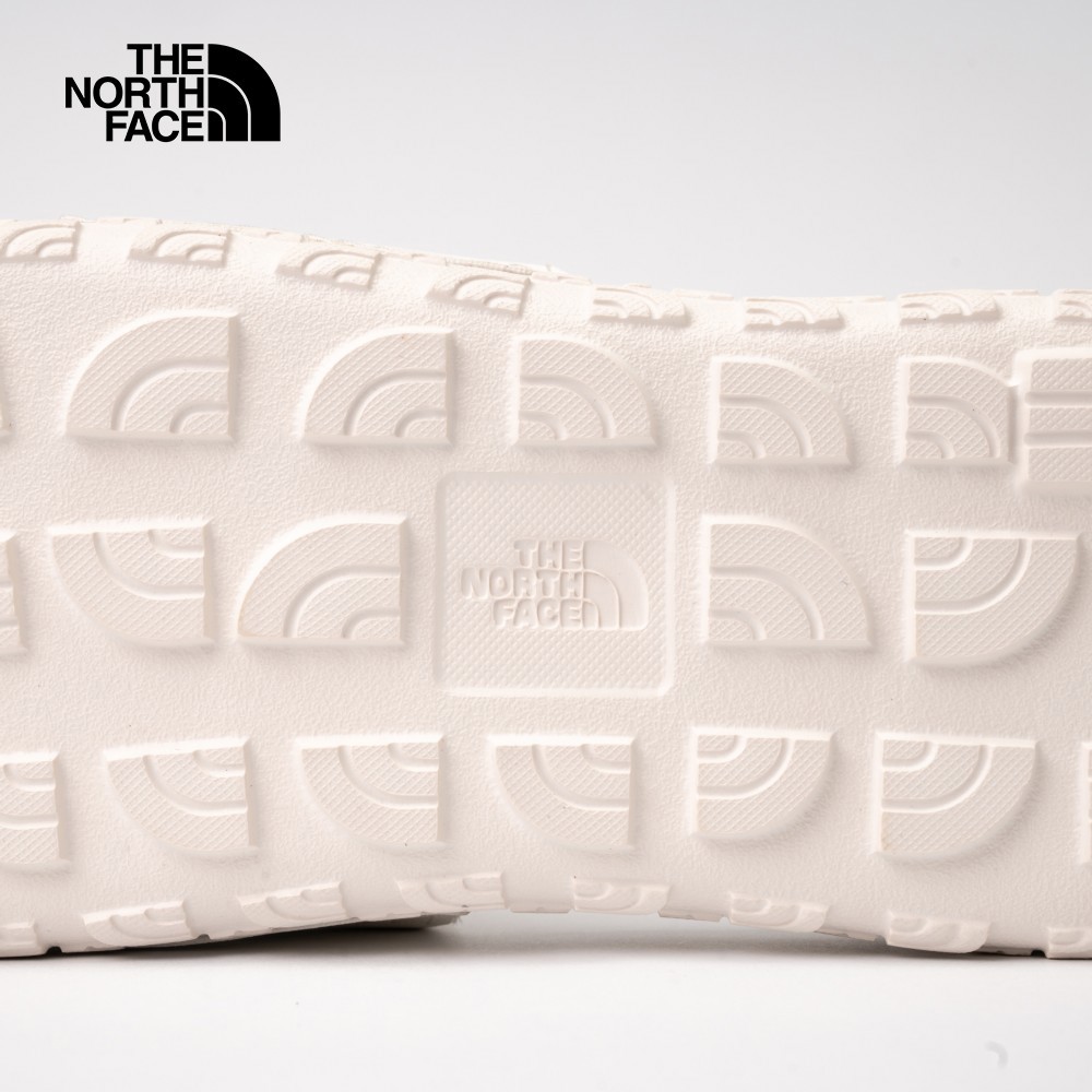 【10/25 00點週末限定】The North Face北面女款米白色品牌LOGO輕便拖鞋｜8A99WID