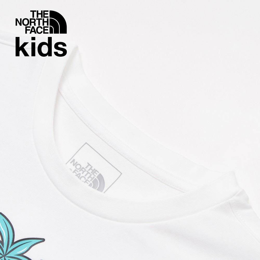 【10/24 12點週末限定】The North Face北面兒童白色可愛鳳梨趣味印花短袖T恤｜88HBFN4