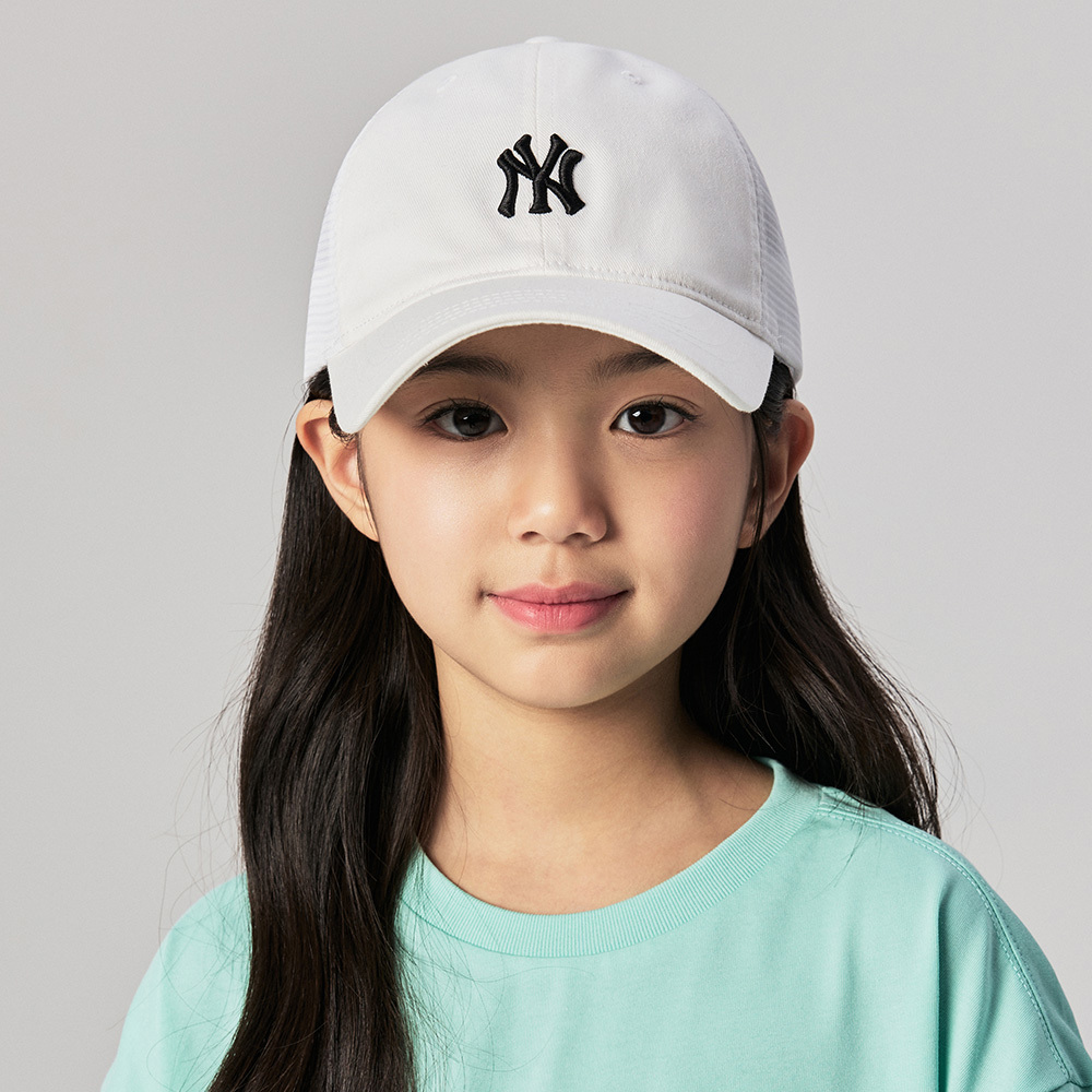 MLB KIDS 可調式軟頂棒球帽 童帽 紐約洋基隊 (7ACP77043-50WHS)