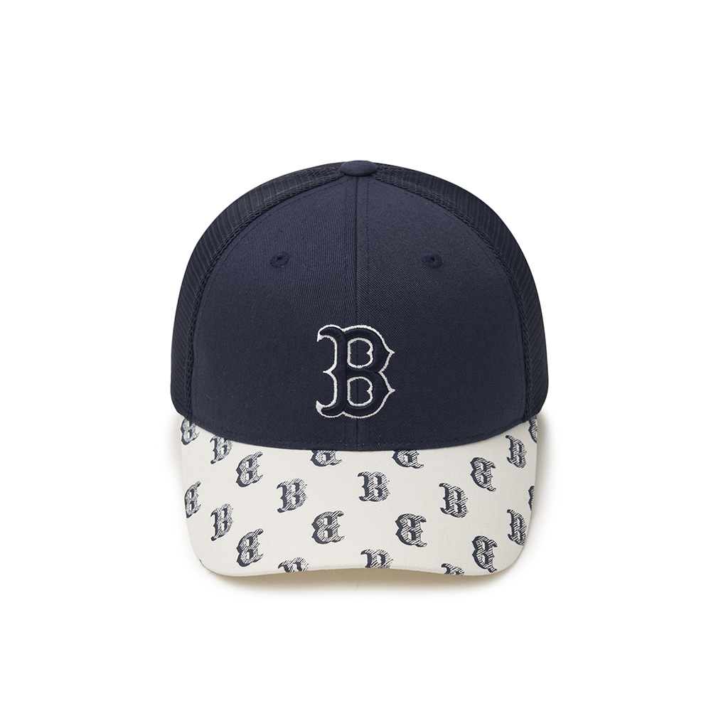 MLB KIDS 可調式棒球帽 童帽 Monogram系列 波士頓紅襪隊 (7ACPM0143-43NYD)