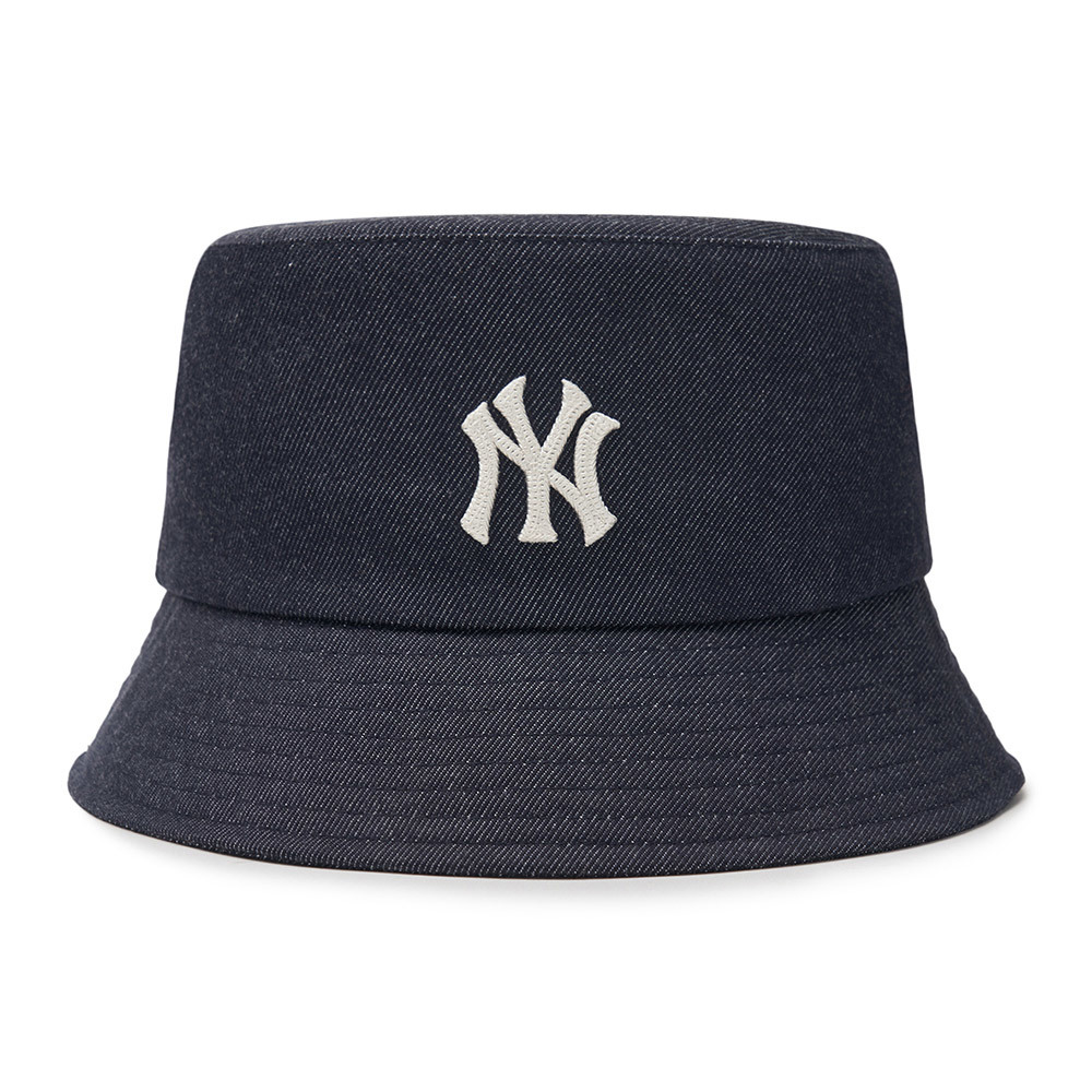 MLB 牛仔丹寧漁夫帽 紐約洋基隊 (3AHTD014N-50NYD)