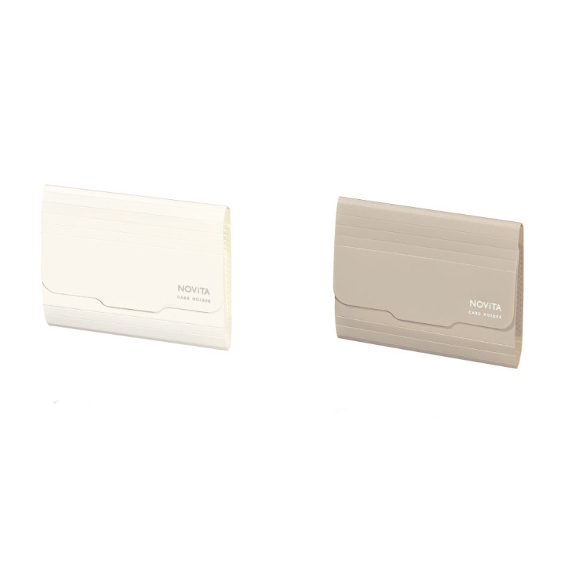 KOKUYO NOViTA風琴夾卡片收納 6口袋-卡其/白