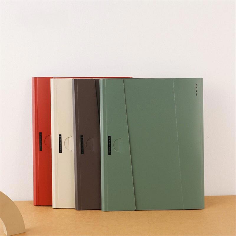 KOKUYO a little special文件夾收納冊A4-米/深棕/綠/紅