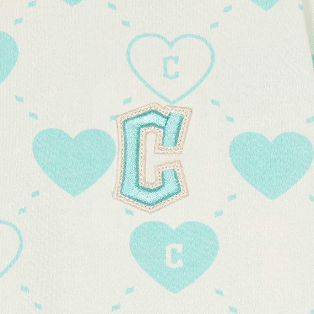 MLB KIDS 短袖T恤 童裝 Heart系列 克里夫蘭守護者隊 (7FTSH0143-45CRS)