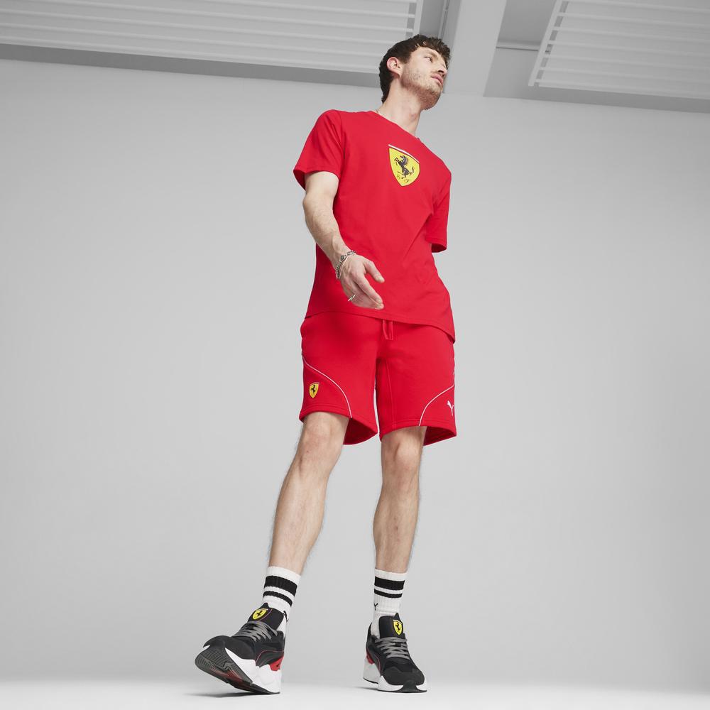 PUMA 法拉利車迷系列大盾短袖T恤 男性