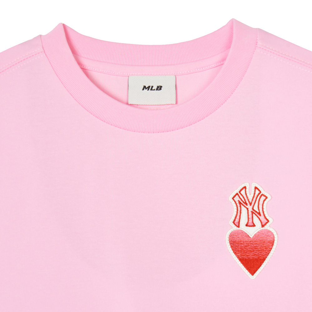 MLB KIDS 短袖T恤 童裝 Heart系列 紐約洋基隊 (7ATSH0243-50PKP)