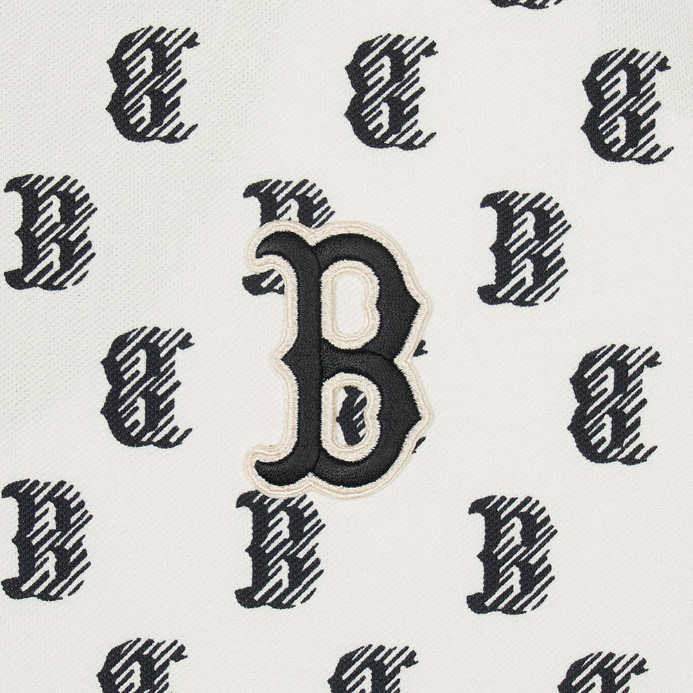 MLB 連身裙 洋裝 長版上衣 Monogram系列 波士頓紅襪隊 (3FOPM0143-43CRS)