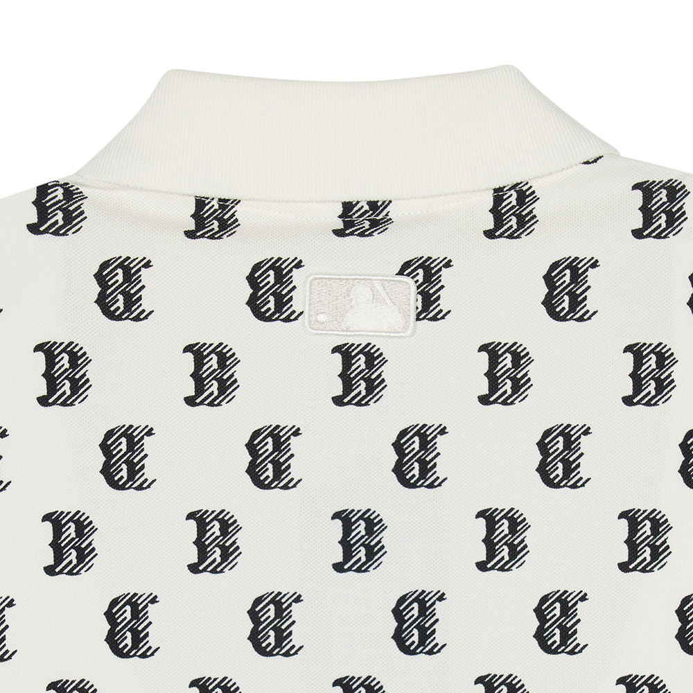 MLB 連身裙 洋裝 長版上衣 Monogram系列 波士頓紅襪隊 (3FOPM0143-43CRS)