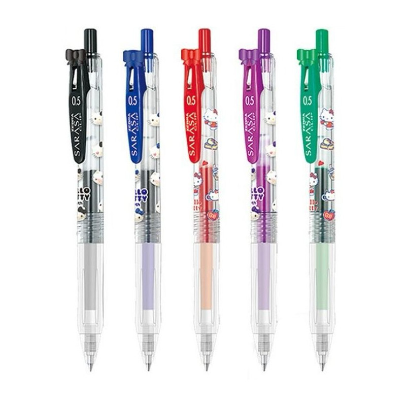 (限量)斑馬ZEBRA x HELLO KITTY50周年 鋼珠筆(JJ15-HK)-黑/藍/紅/綠/紫