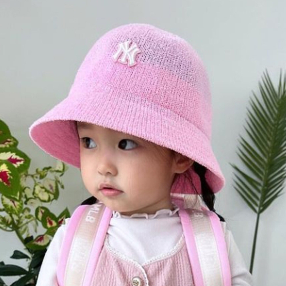 MLB KIDS 圓頂漁夫帽 鐘型帽 童帽 紐約洋基隊 (7AHTB024N-50PKP)
