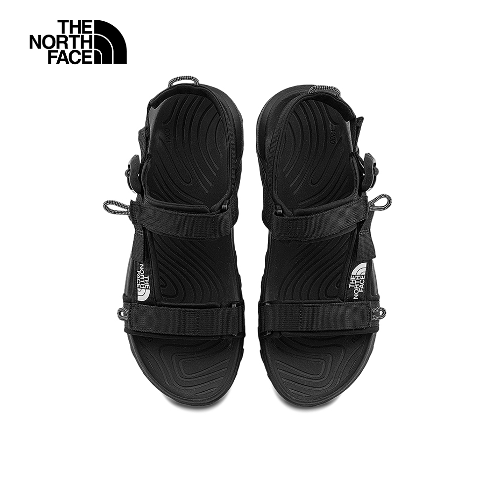 The North Face北面男款黑色抓地可調節涼鞋｜8A8XKX7