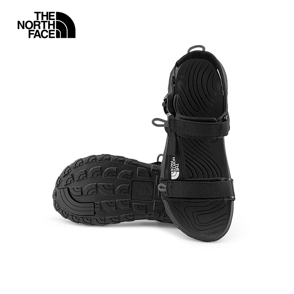 The North Face北面男款黑色抓地可調節涼鞋｜8A8XKX7