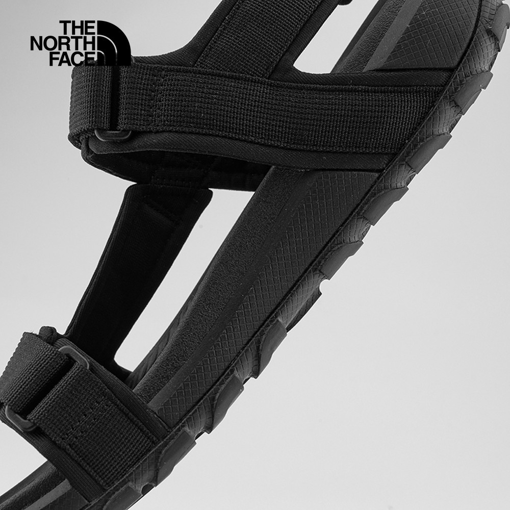 The North Face北面男款黑色抓地可調節涼鞋｜8A8XKX7