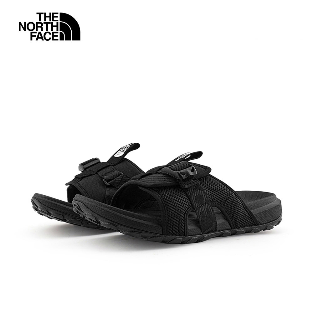 The North Face北面男款黑色抓地可調節拖鞋｜8A8YKX7