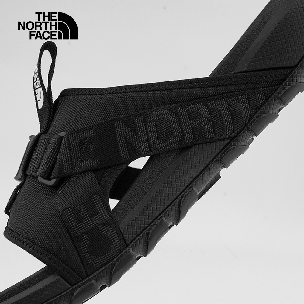 The North Face北面男款黑色抓地可調節拖鞋｜8A8YKX7