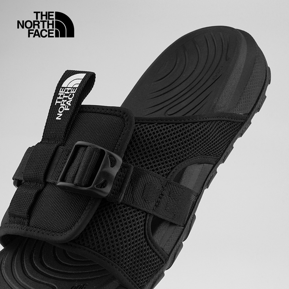 The North Face北面男款黑色抓地可調節拖鞋｜8A8YKX7