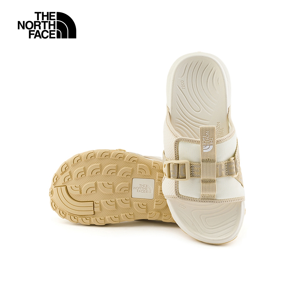 The North Face北面女款米白色抓地可調節拖鞋｜8ADSTOB