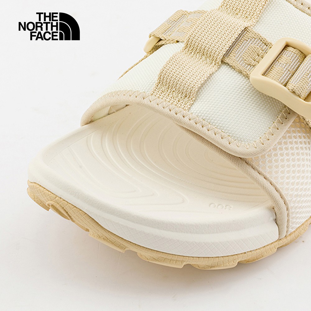 The North Face北面女款米白色抓地可調節拖鞋｜8ADSTOB