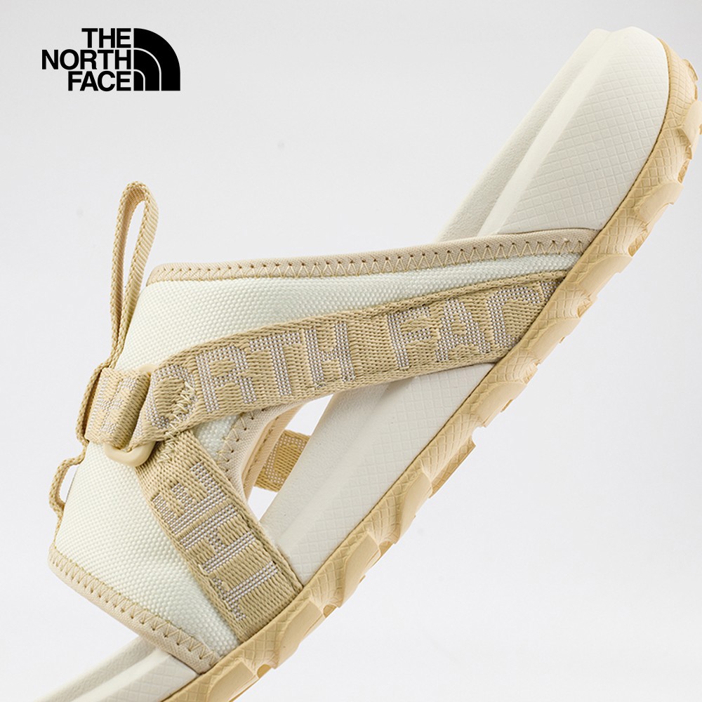 The North Face北面女款米白色抓地可調節拖鞋｜8ADSTOB