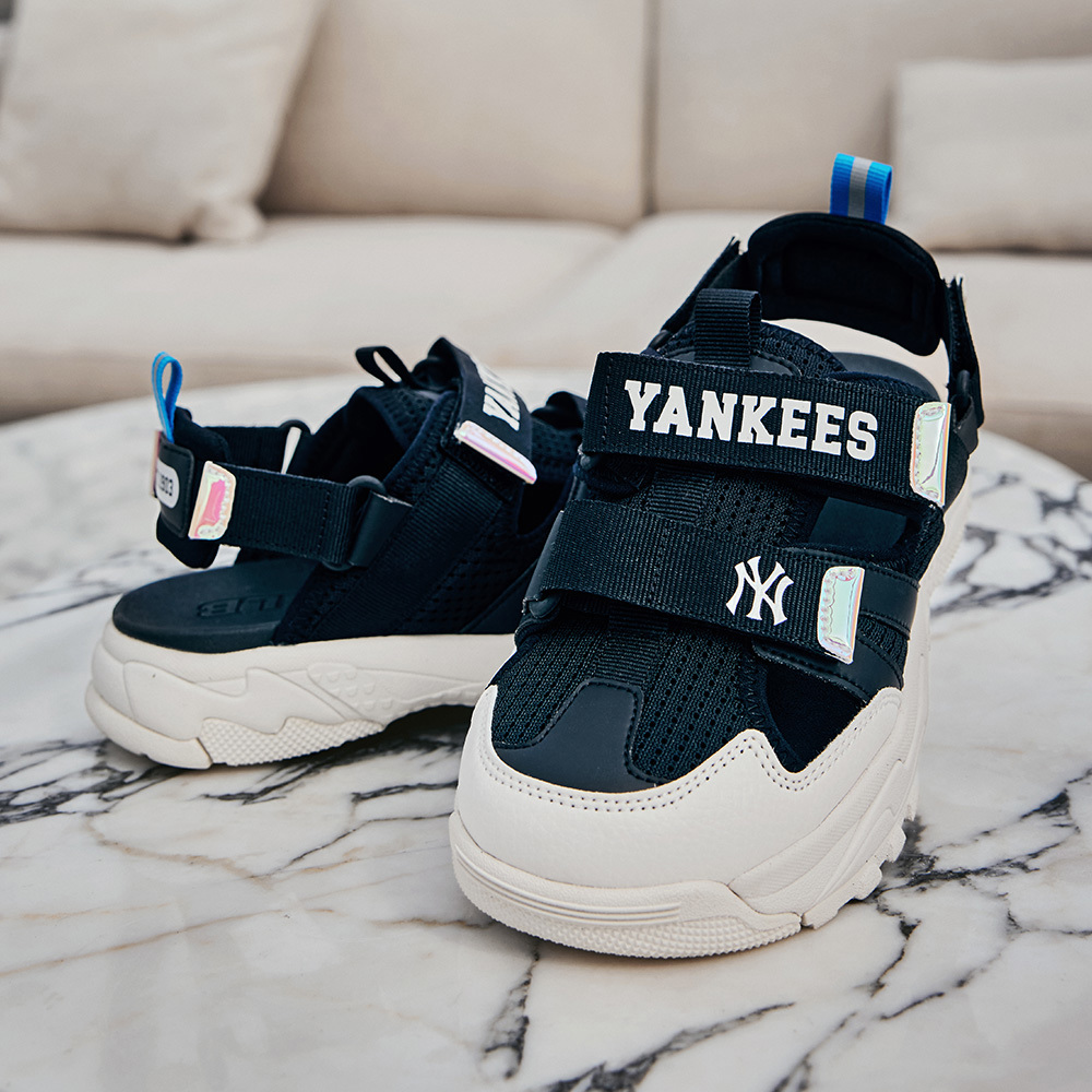 MLB KIDS 涼鞋 童鞋  Chunky Mask系列 紐約洋基隊 (7ASDCB143-50BKS)